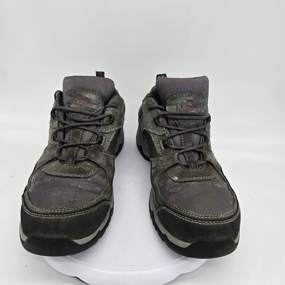 LL Bean Shoe Men's 10 Wide Model 4 Waterproof Trail Hiking Sneakers Grey - Picture 8 of 10